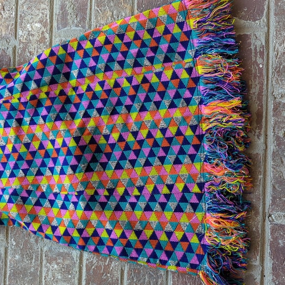 House of Harlow 1960Revolve Multicolor Geometric Woven Tapestry Strapless Dress - Picture 3 of 8